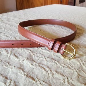 Brown leather Coach belt